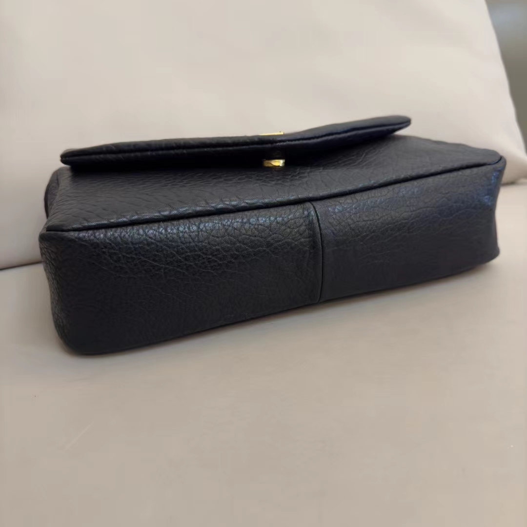 Saint Laurent Small Calfskin Calypso Shoulder Bag