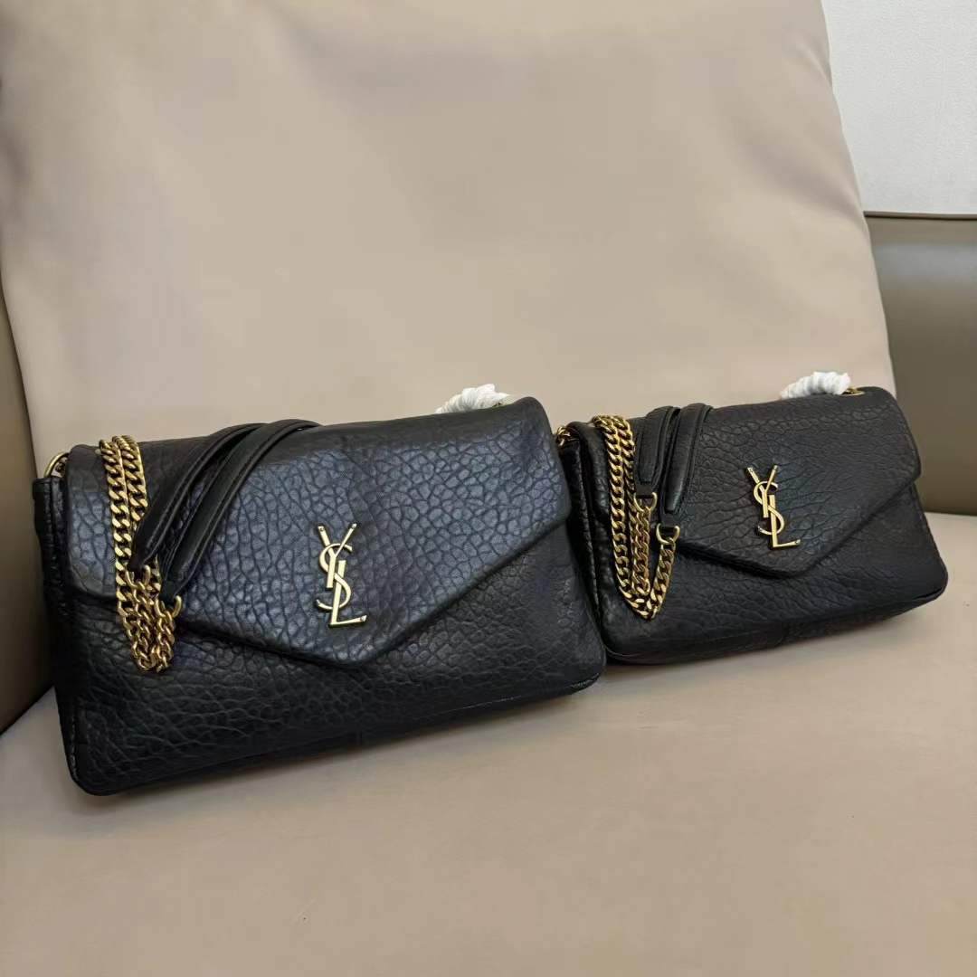 Saint Laurent Small Calfskin Calypso Shoulder Bag