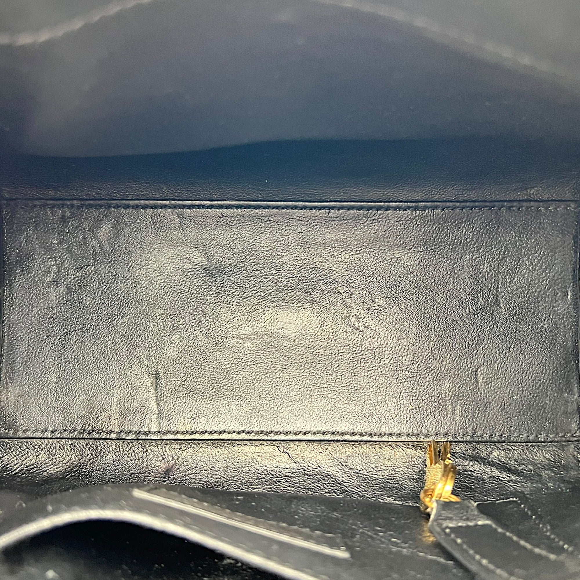 Sac de Jour Nano Black Top Handle Bag in Calfskin, Gold hardware