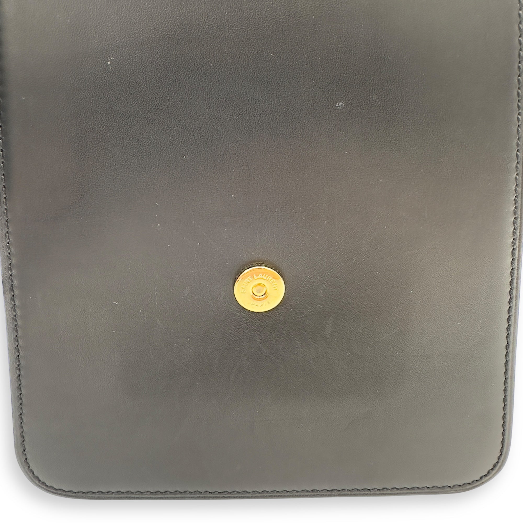 Kaia Crossbody Bag Black in Calfskin, Gold hardware