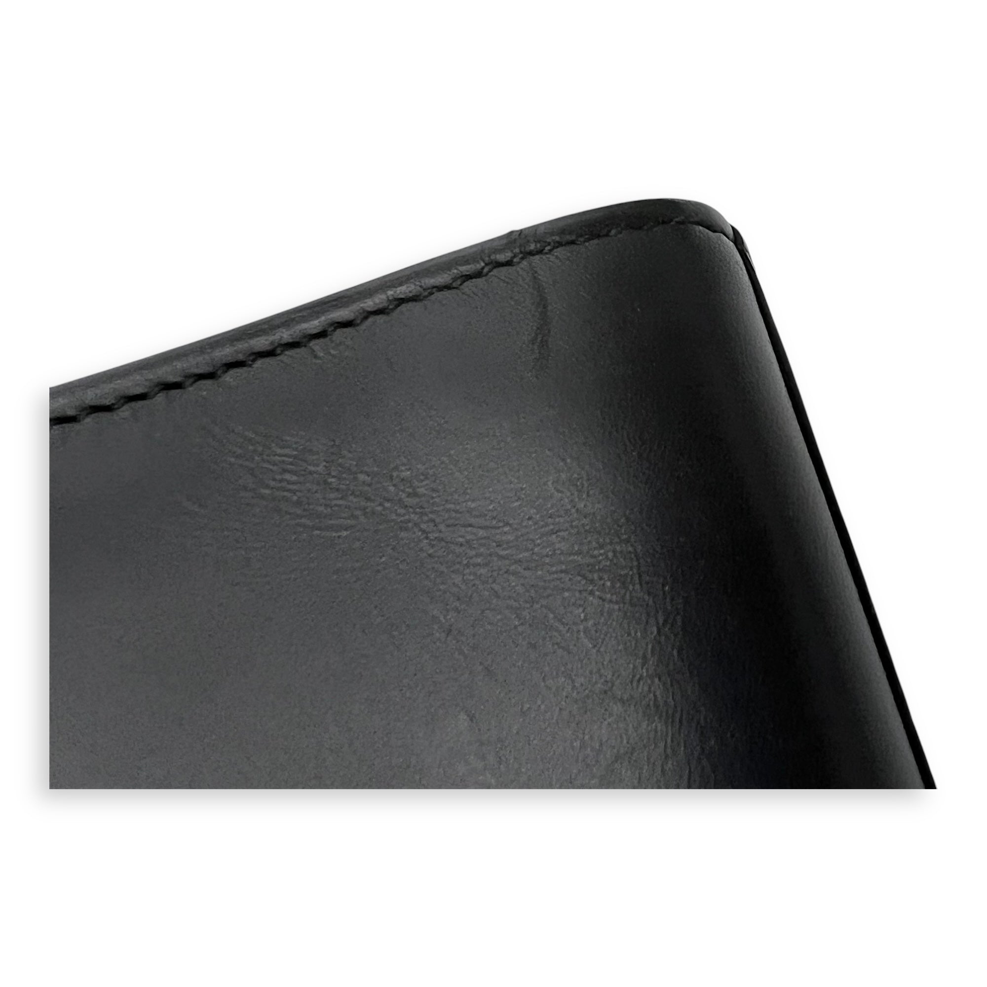 Kate Medium Black Shoulder Bag in Calfskin, Gold hardware