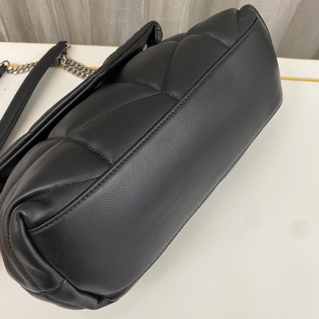 SAINT LAURENT Loulou Puffer Small Quilted Leather Shoulder Bag Black - Bag
