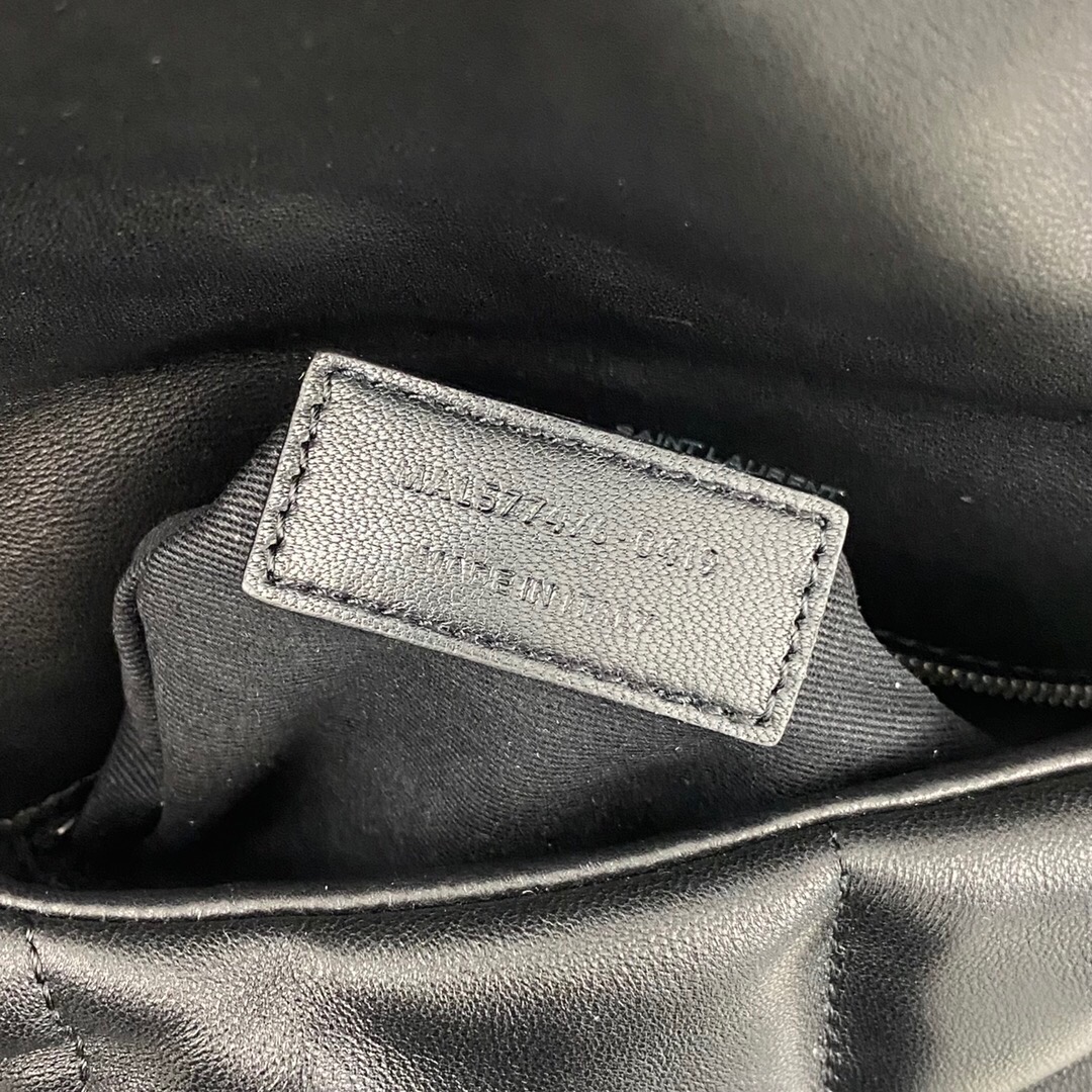 SAINT LAURENT Loulou Puffer Small Quilted Leather Shoulder Bag Black - Bag
