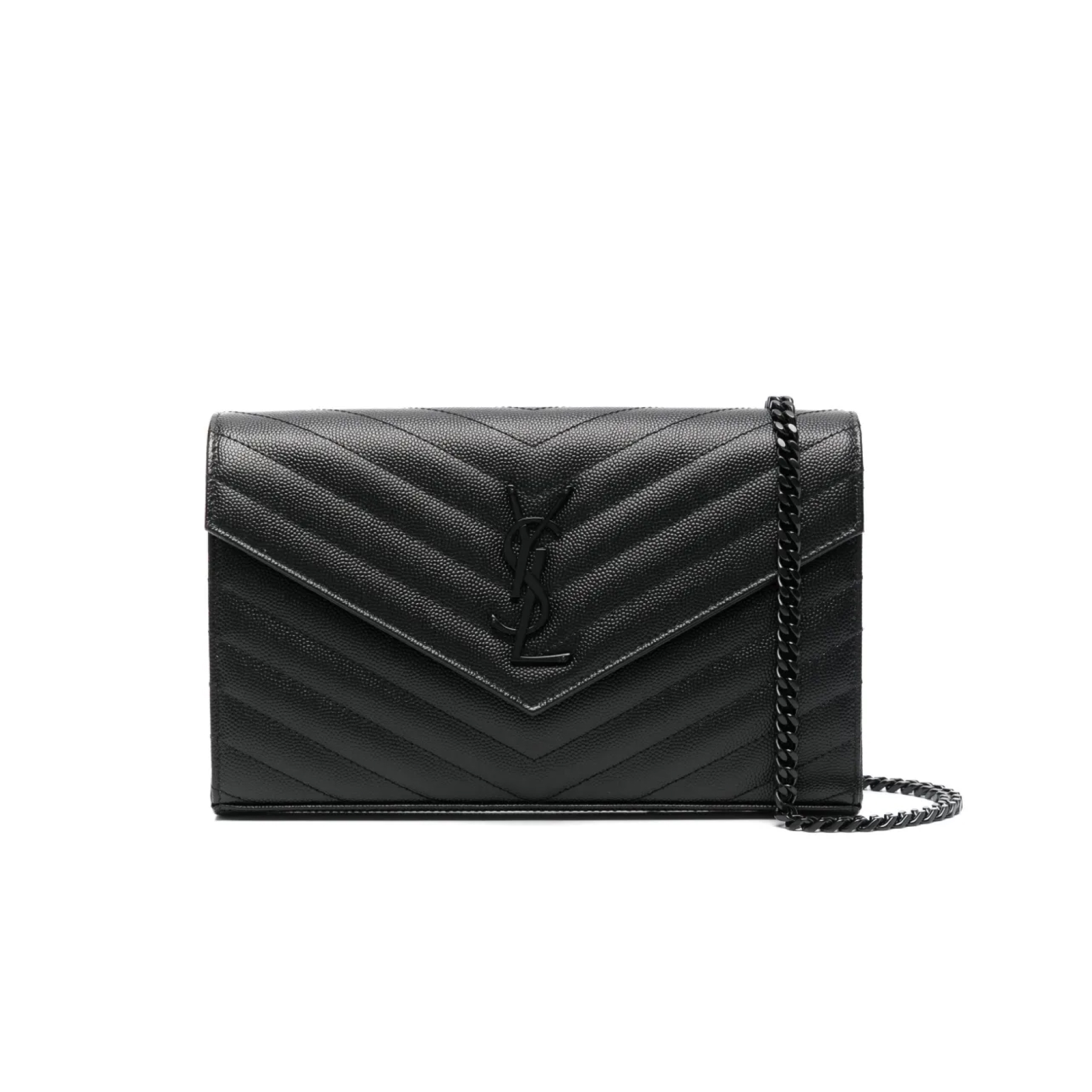 Saint Laurent YSL Cassandre Envelope - Black