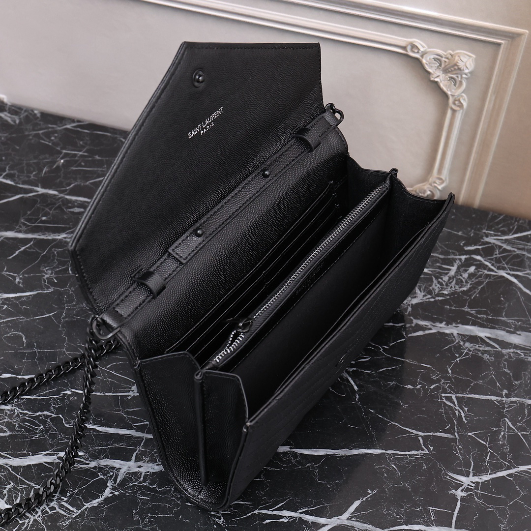 Saint Laurent YSL Cassandre Envelope - Black
