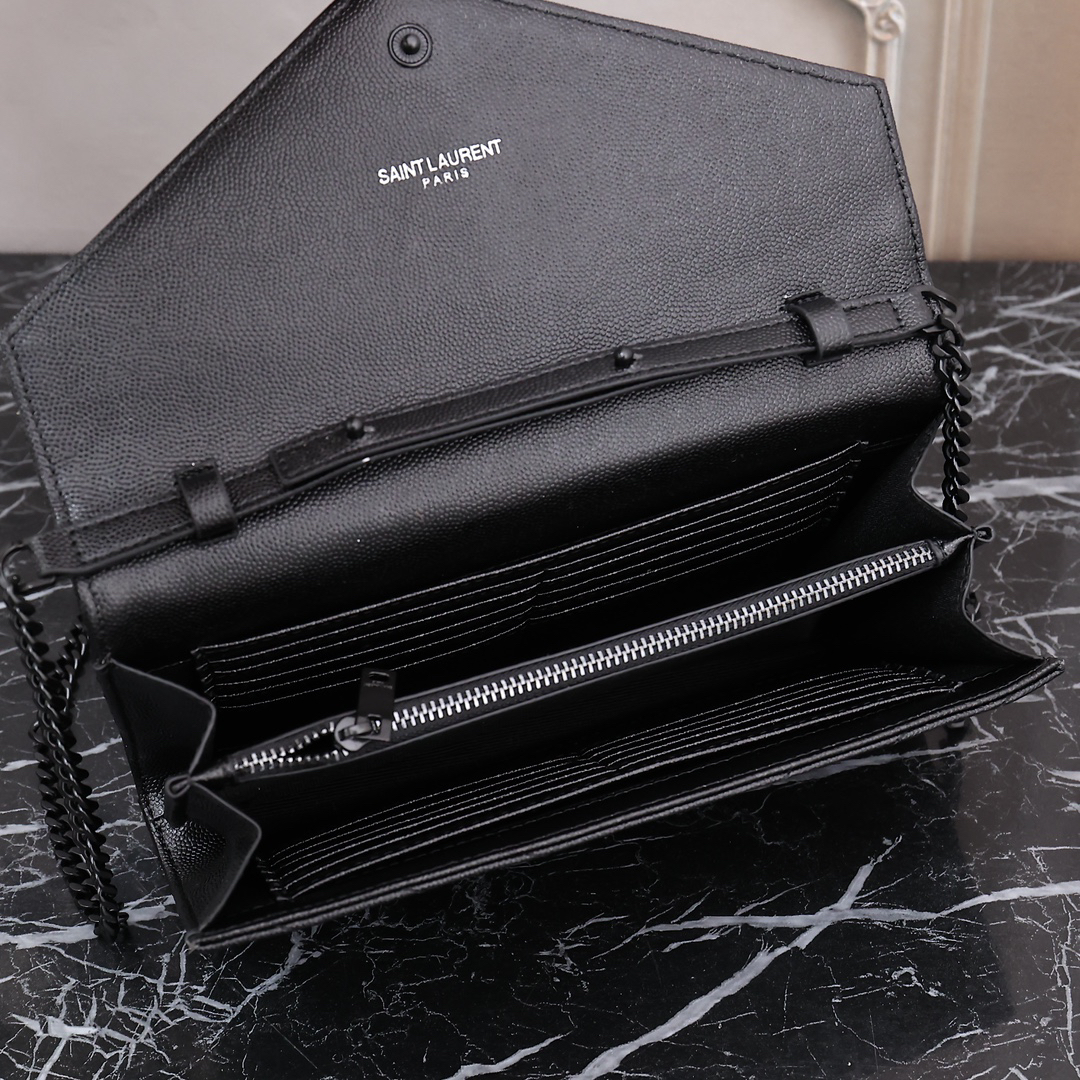 Saint Laurent YSL Cassandre Envelope - Black