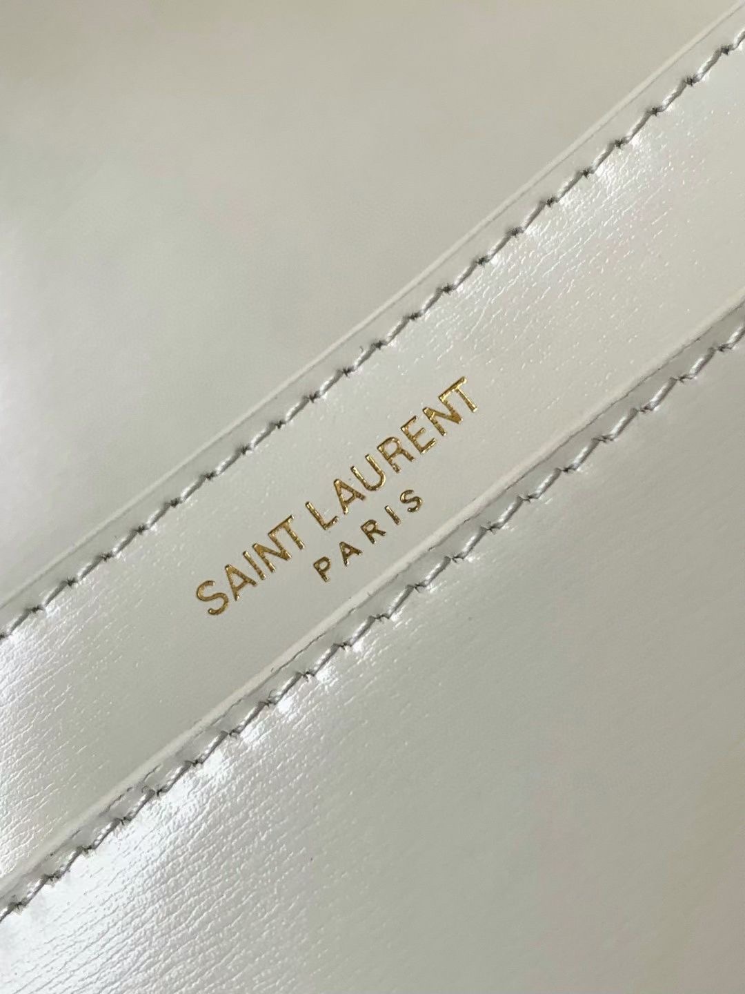 Saint Laurent Voltaire mini leather shoulder bag-White - Bag