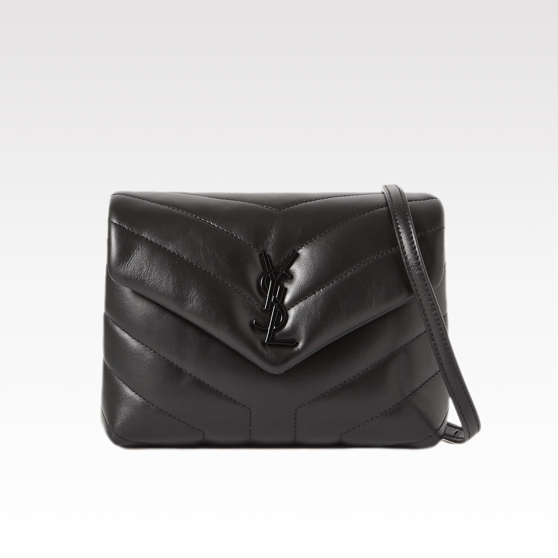 [TOP]SAINT LAURENT Loulou Quilted Leather Shoulder Bag Black - Bag