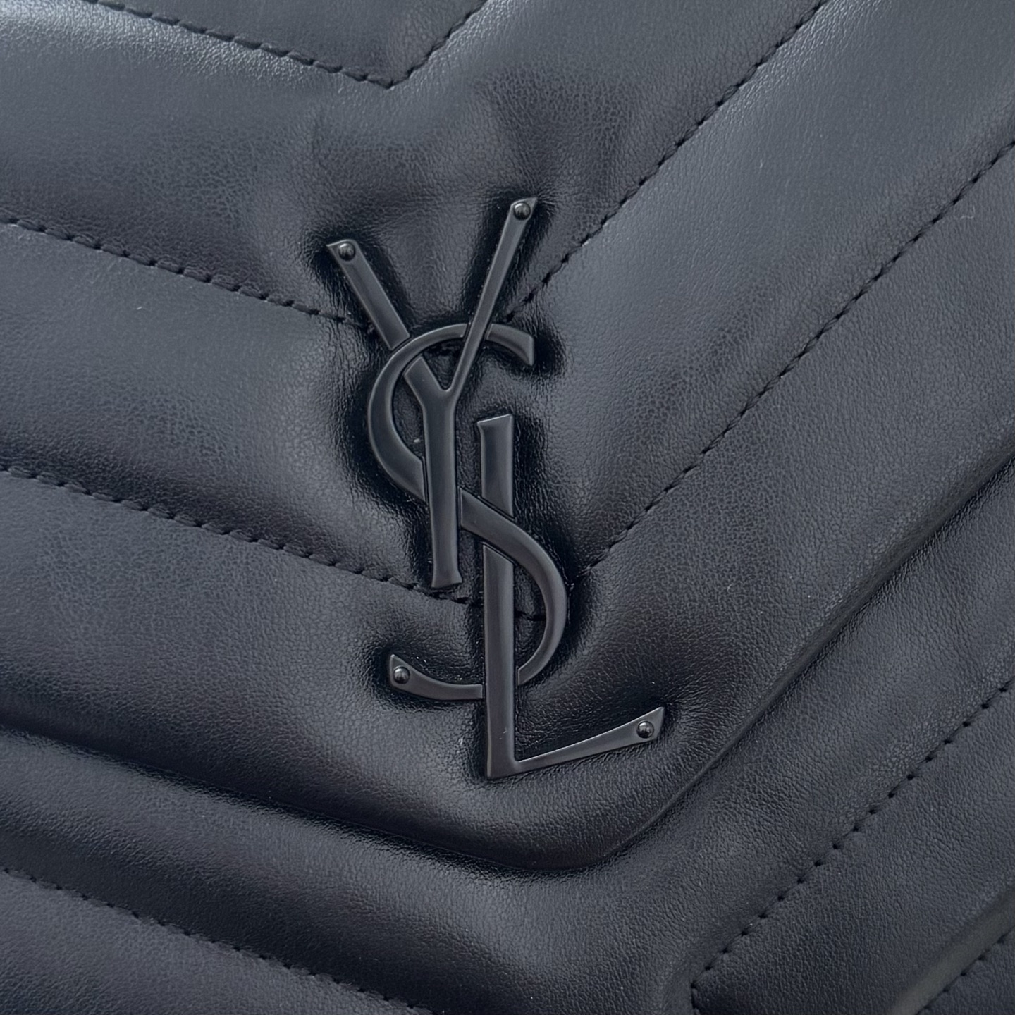 [TOP]SAINT LAURENT Loulou Quilted Leather Shoulder Bag Black - Bag