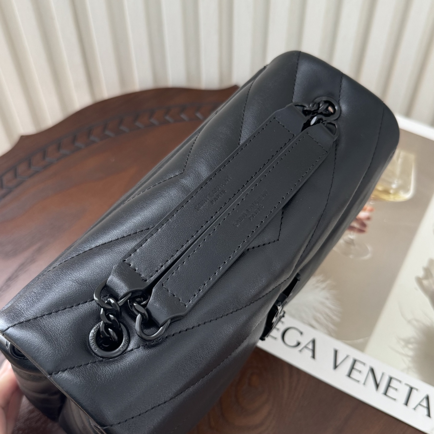 [TOP]SAINT LAURENT Loulou Quilted Leather Shoulder Bag Black - Bag