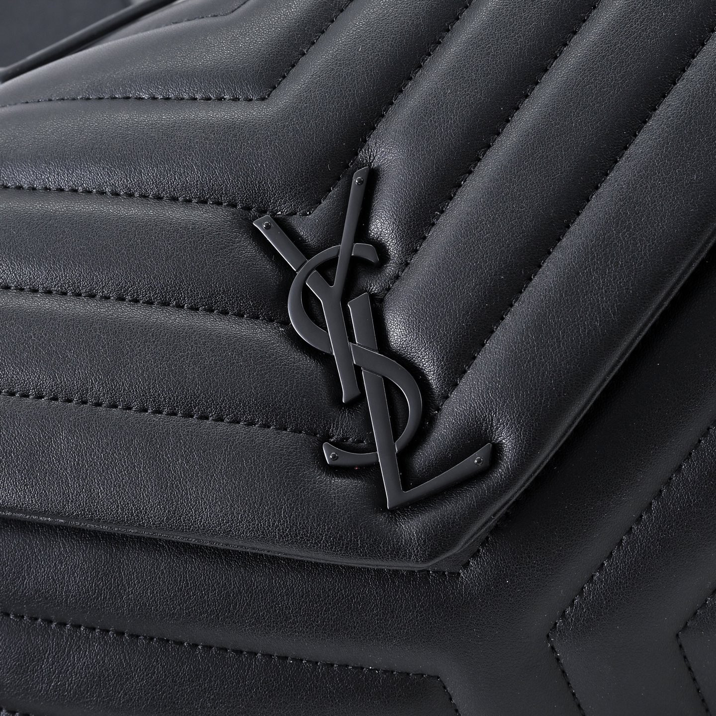 [TOP]SAINT LAURENT Loulou Quilted Leather Shoulder Bag Black - Bag