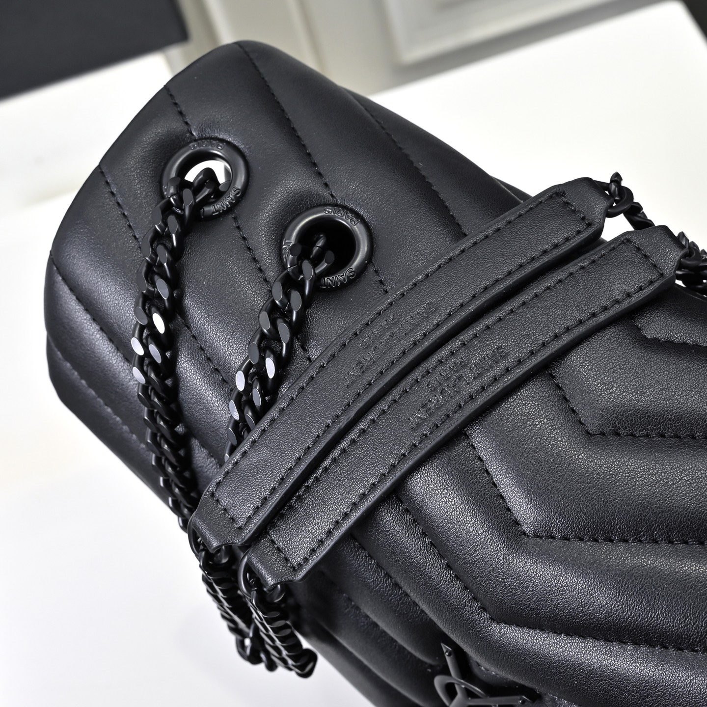 [TOP]SAINT LAURENT Loulou Quilted Leather Shoulder Bag Black - Bag