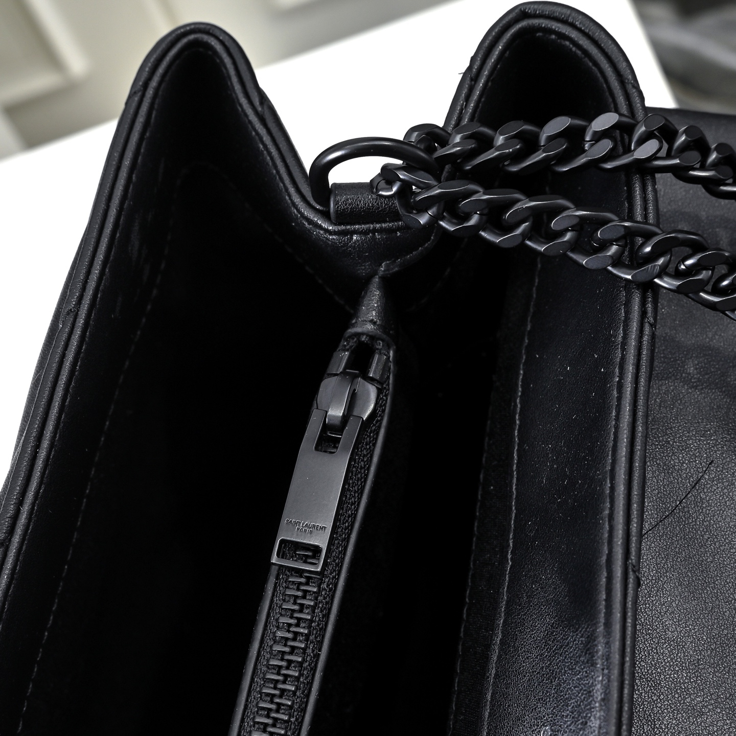 [TOP]SAINT LAURENT Loulou Quilted Leather Shoulder Bag Black - Bag