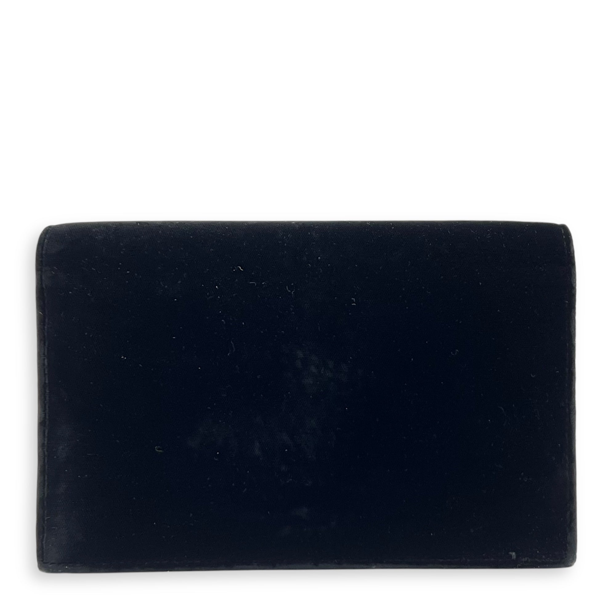 Kate Small Black Crossbody Bag in Velvet, Silver hardware