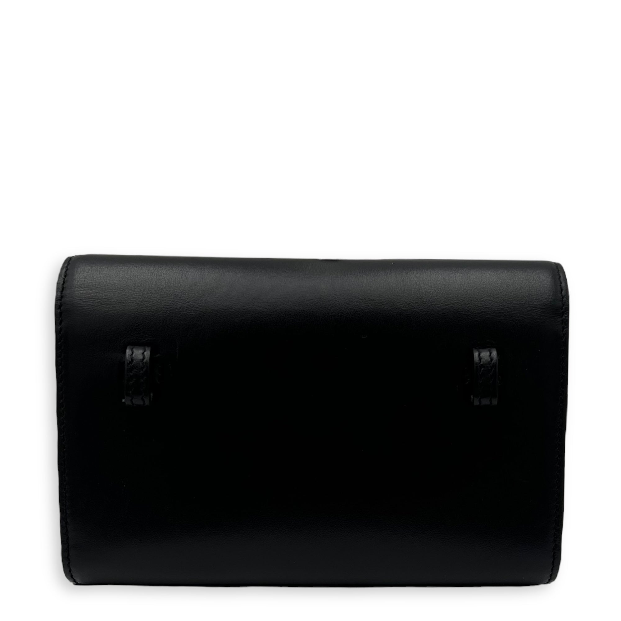 Kate Belt Bag Black in Calfskin, Gold hardware