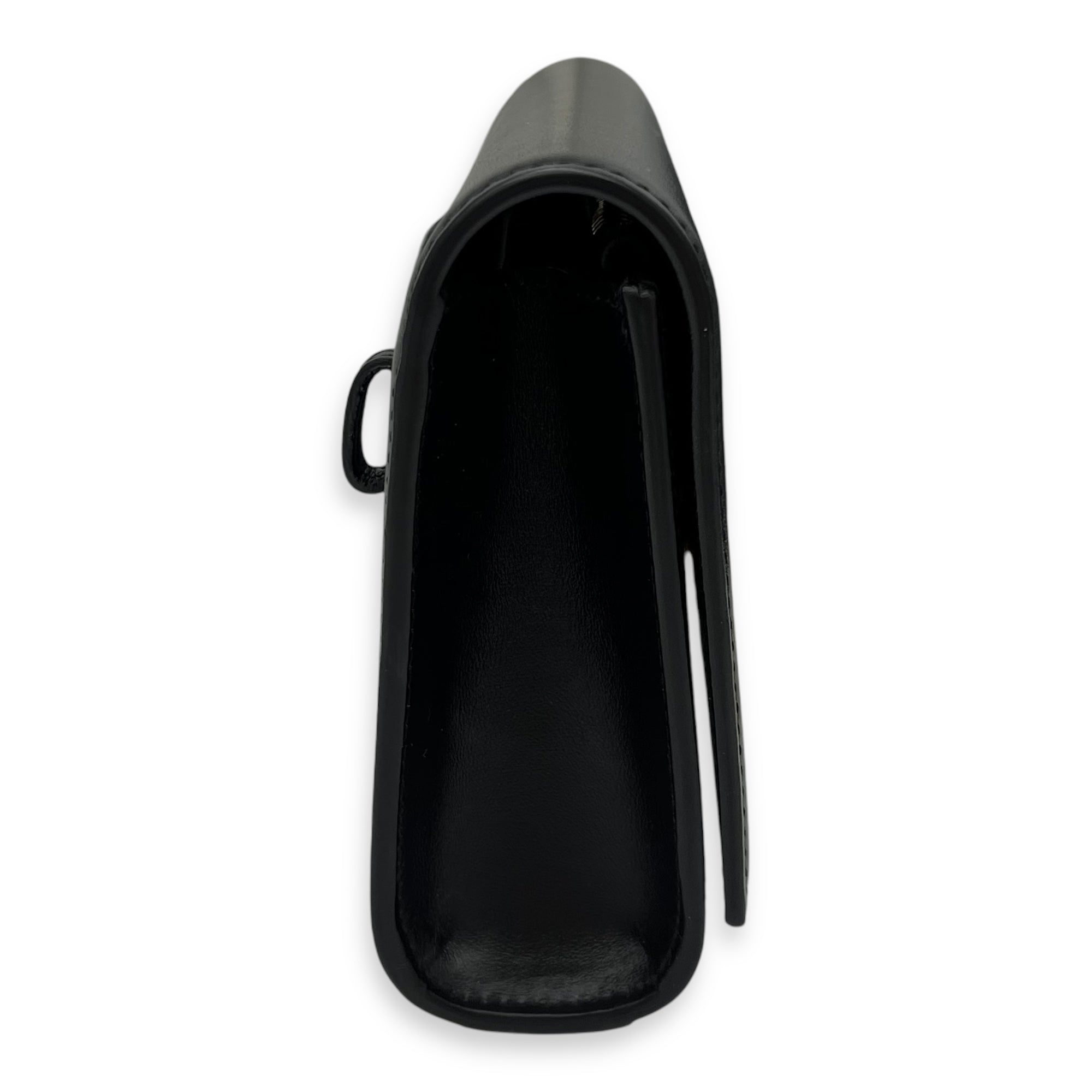 Kate Belt Bag Black in Calfskin, Gold hardware
