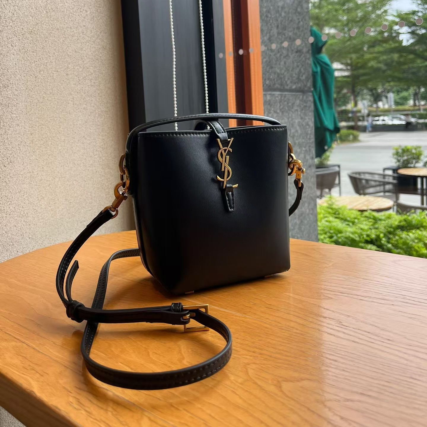 Saint Laurent Le 37 Mini Bag in Shiny Leather