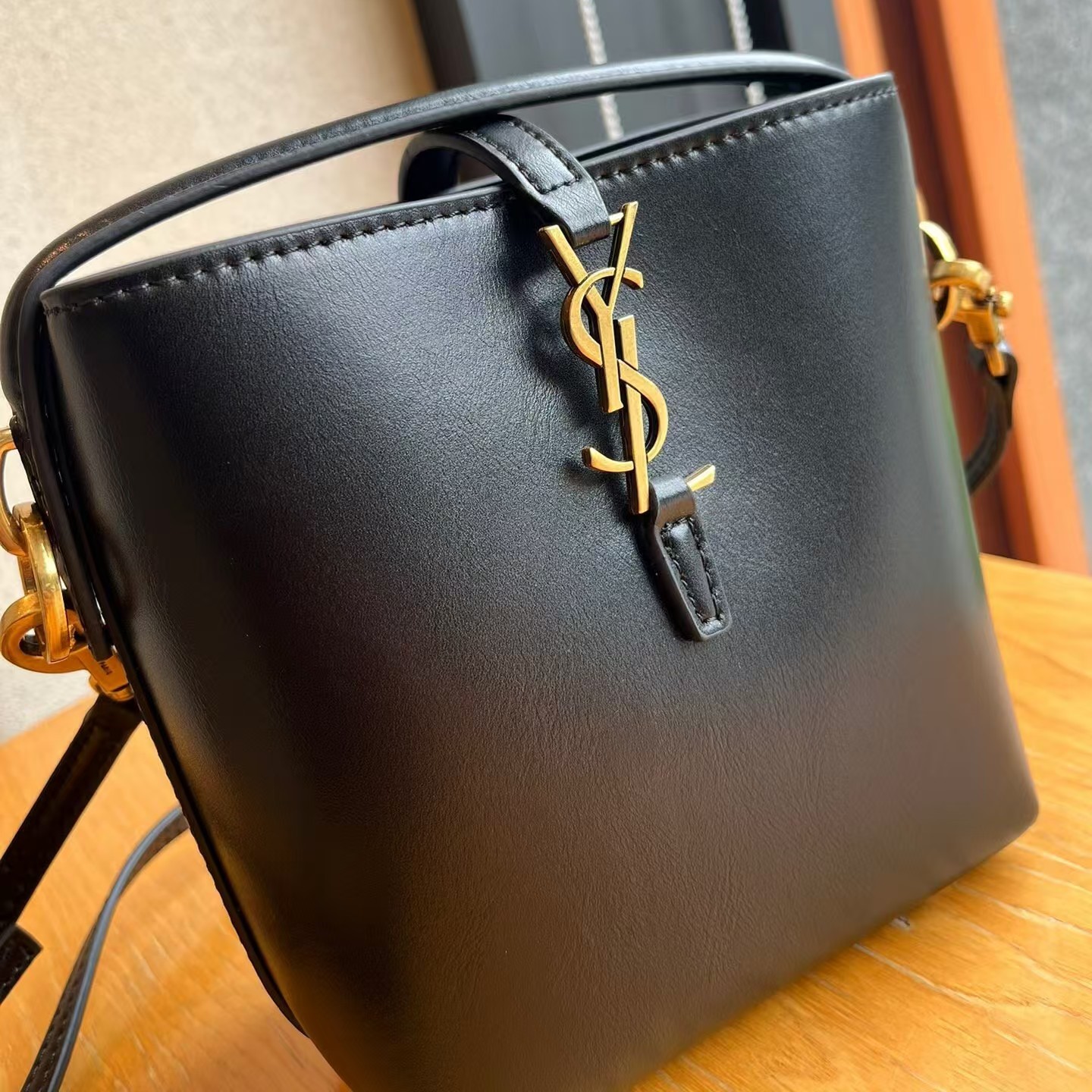 Saint Laurent Le 37 Mini Bag in Shiny Leather