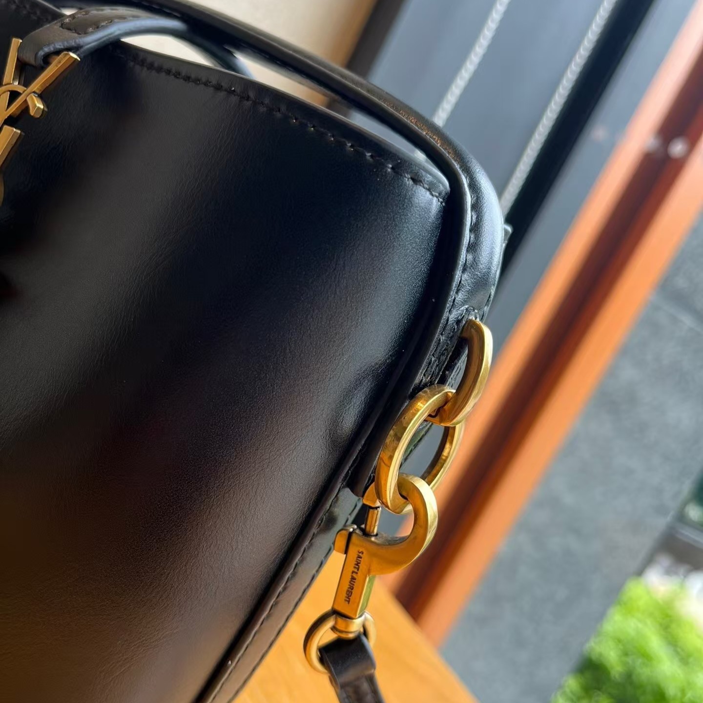 Saint Laurent Le 37 Mini Bag in Shiny Leather