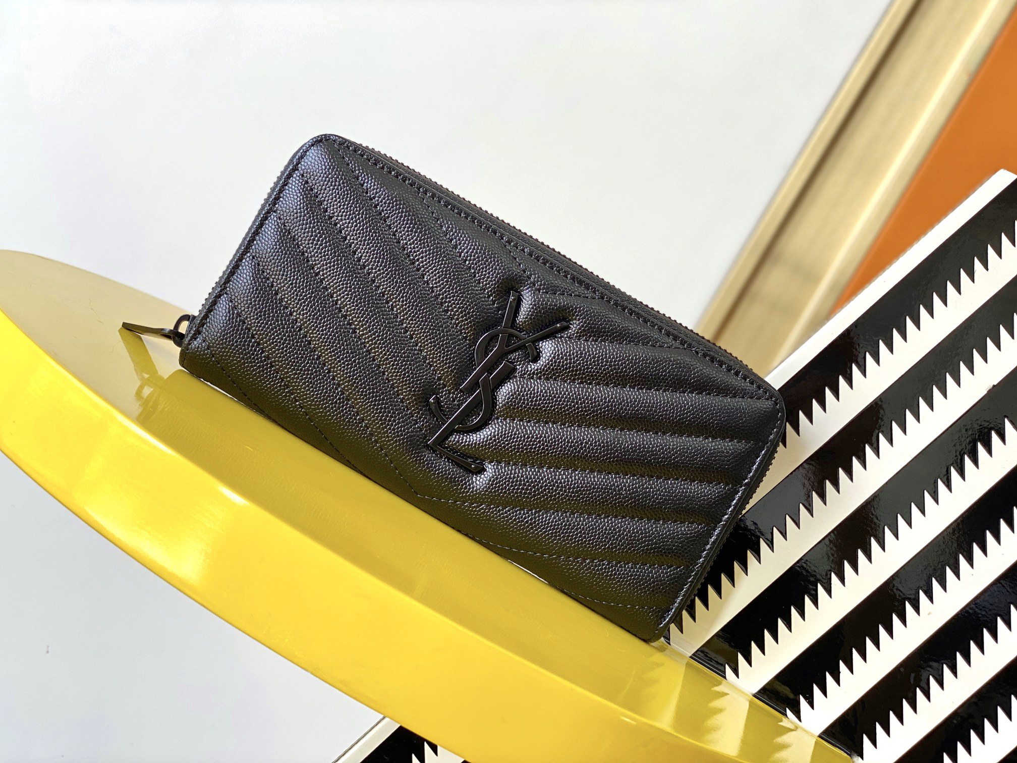 Saint Laurent Monogramme leather Wallet -Black Wallet