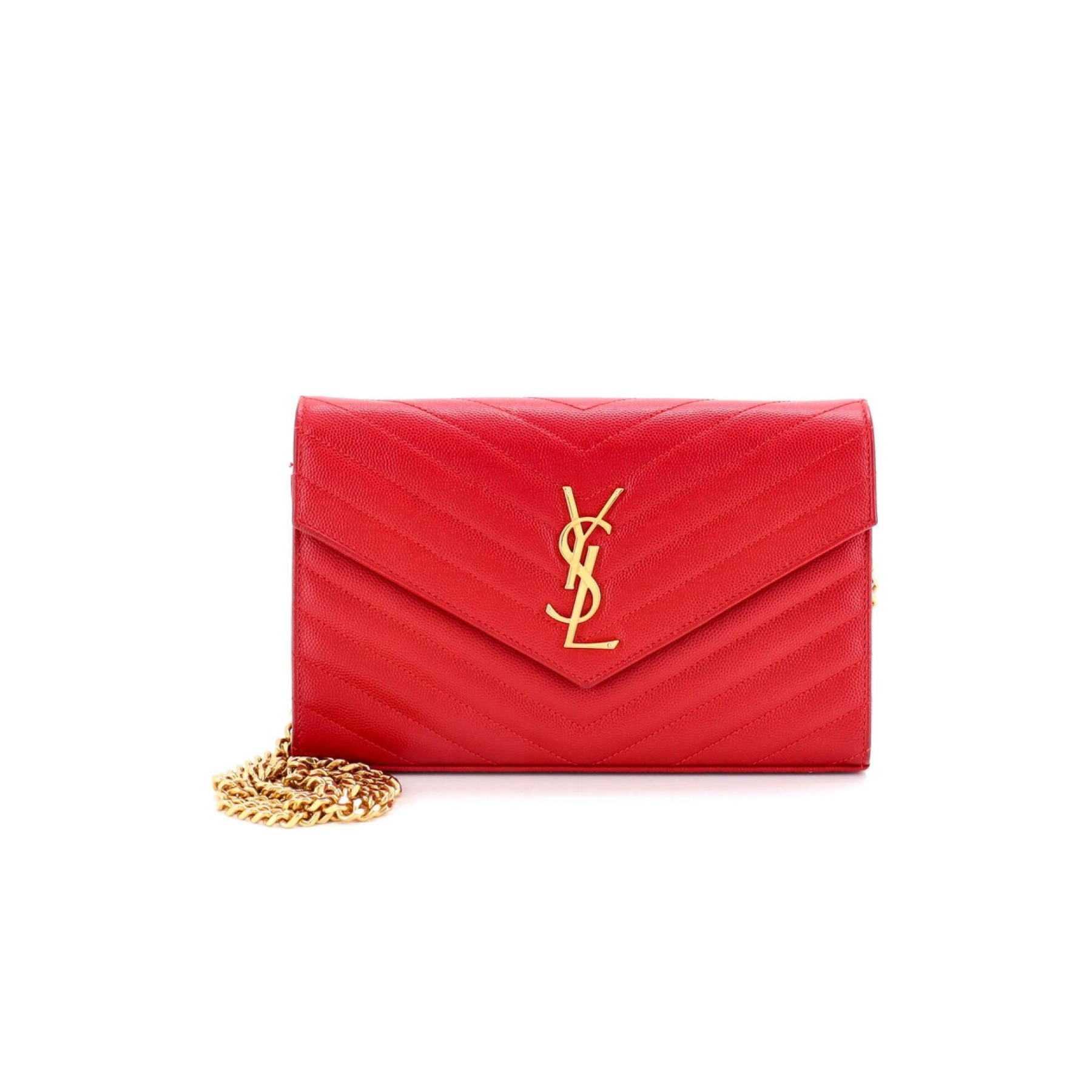 Saint Laurent YSL Cassandre Envelope - Red