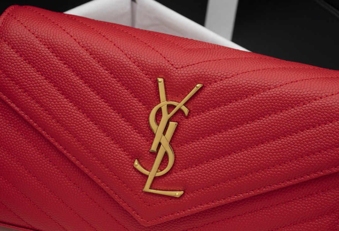 Saint Laurent YSL Cassandre Envelope - Red