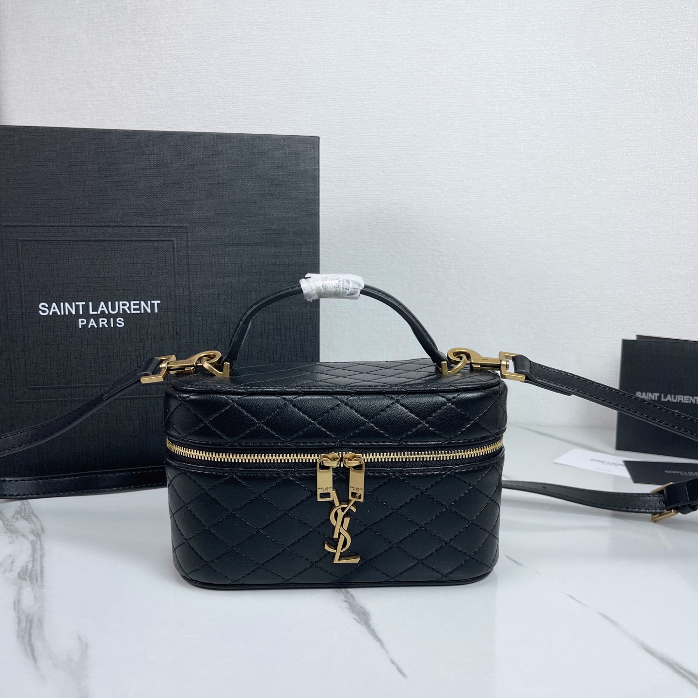 SAINT LAURENT YSL GABY vanity Medium bag in lambskin