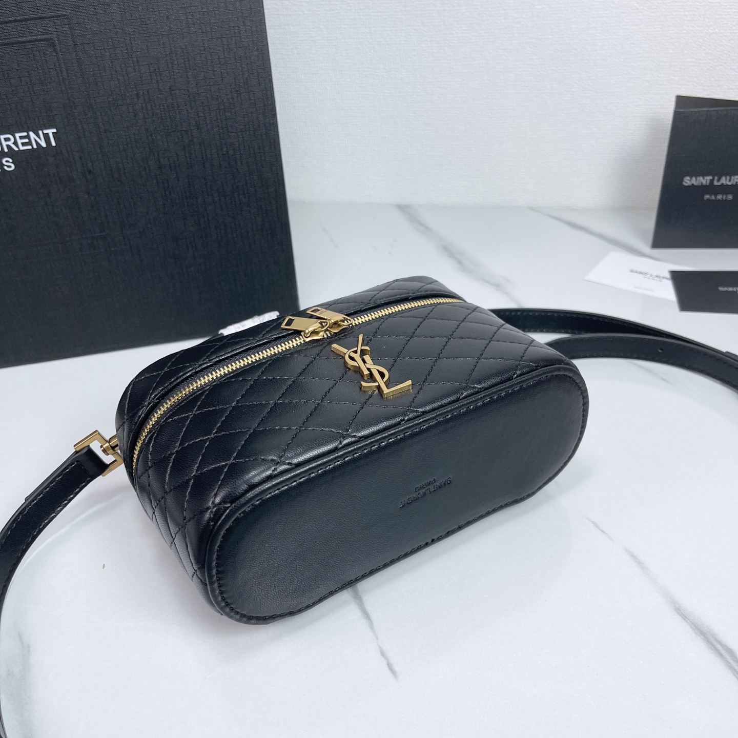 SAINT LAURENT YSL GABY vanity Medium bag in lambskin