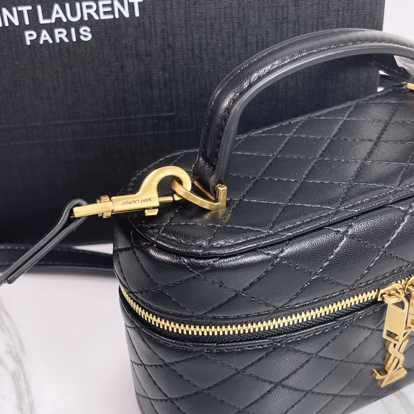 SAINT LAURENT YSL GABY vanity Medium bag in lambskin