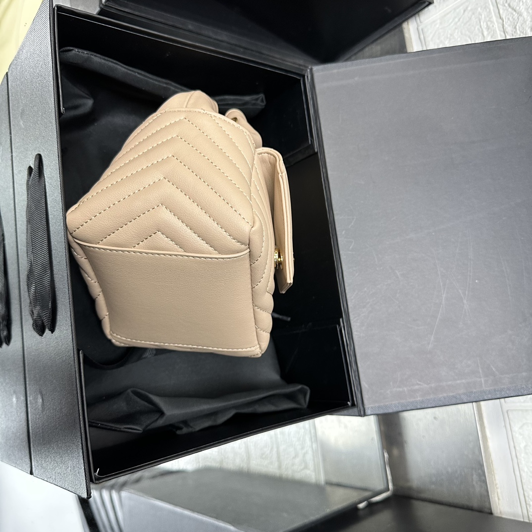 Saint Laurent JOE backpack in Calfskin White - Bag