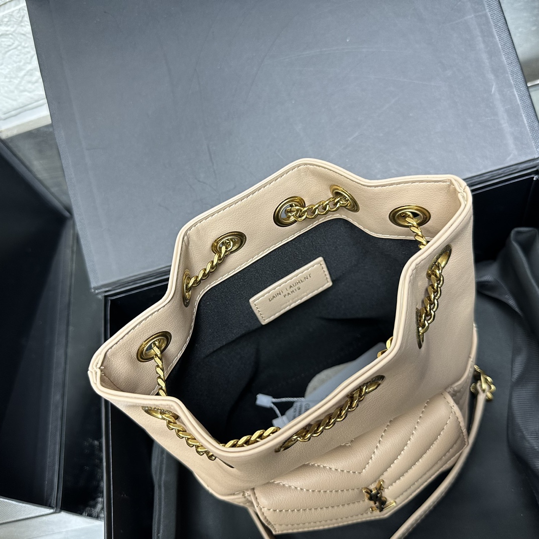 Saint Laurent JOE backpack in Calfskin White - Bag