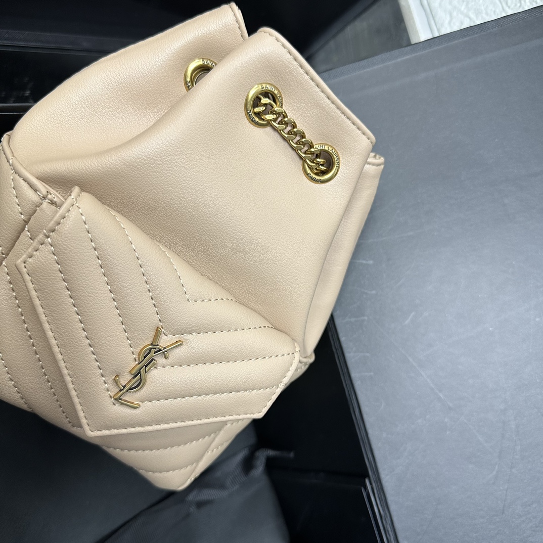 Saint Laurent JOE backpack in Calfskin White - Bag
