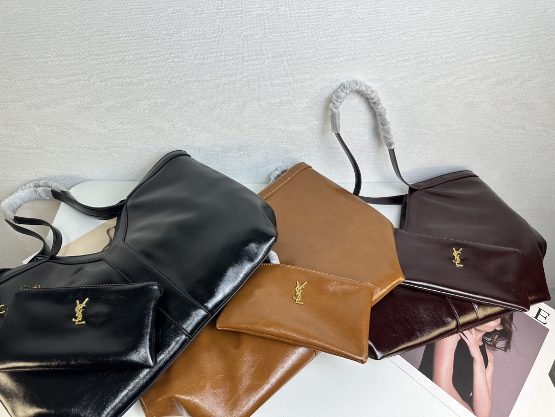 Saint Laurent Oversized Tote Bag - Brown Bag