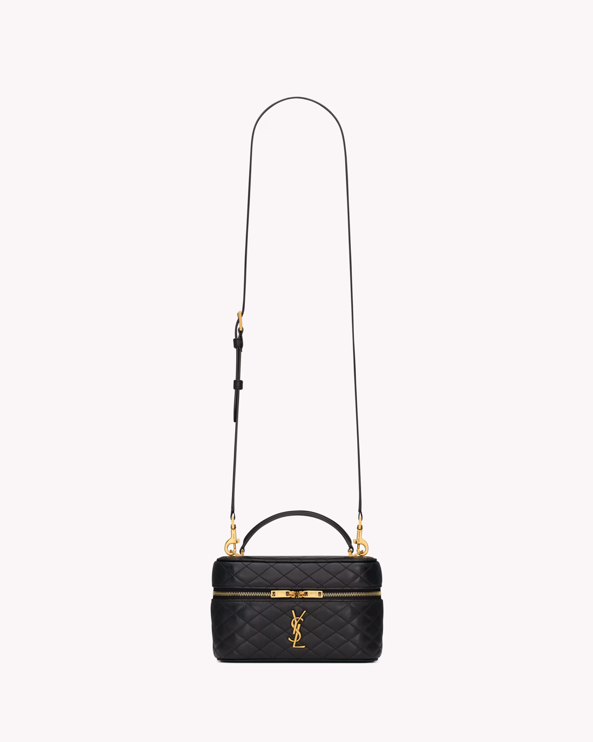 YSL GABY vanity bag in lambskin-Black