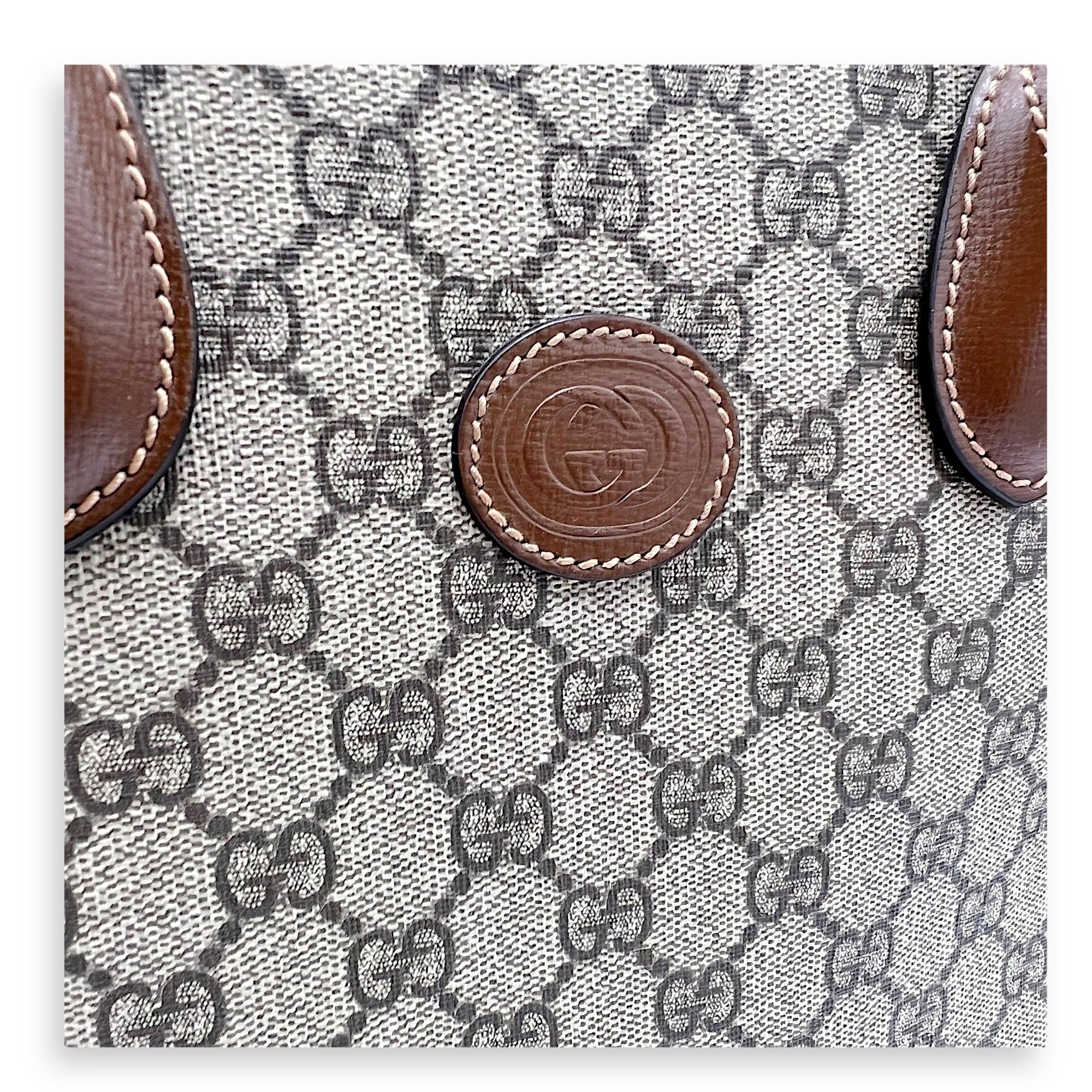 GG Supreme Brown Tote Bag in Interlocking GG Supreme, Gold hardware