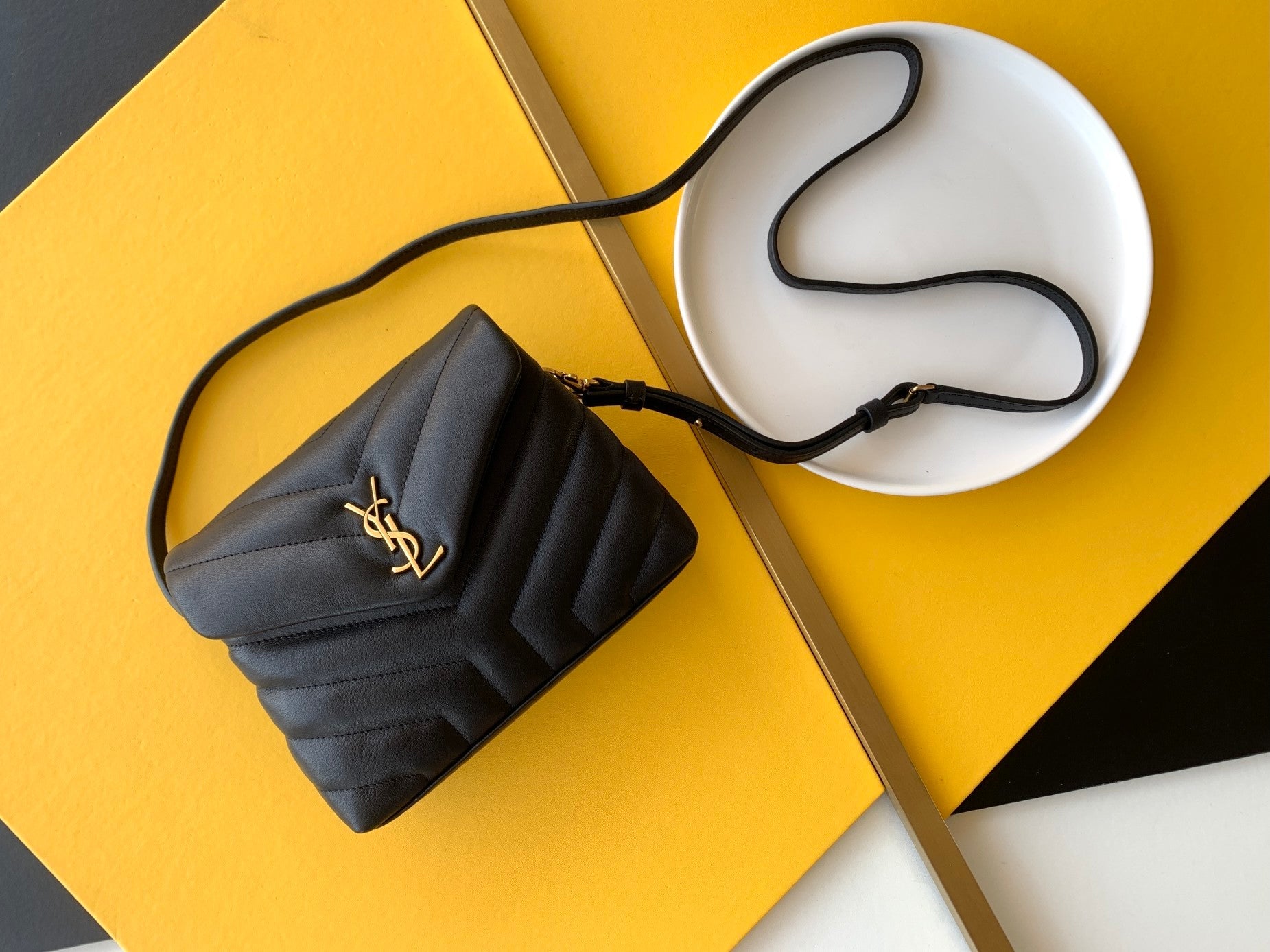 YSL Loulou Toy Bag In Matelasse Y Leather