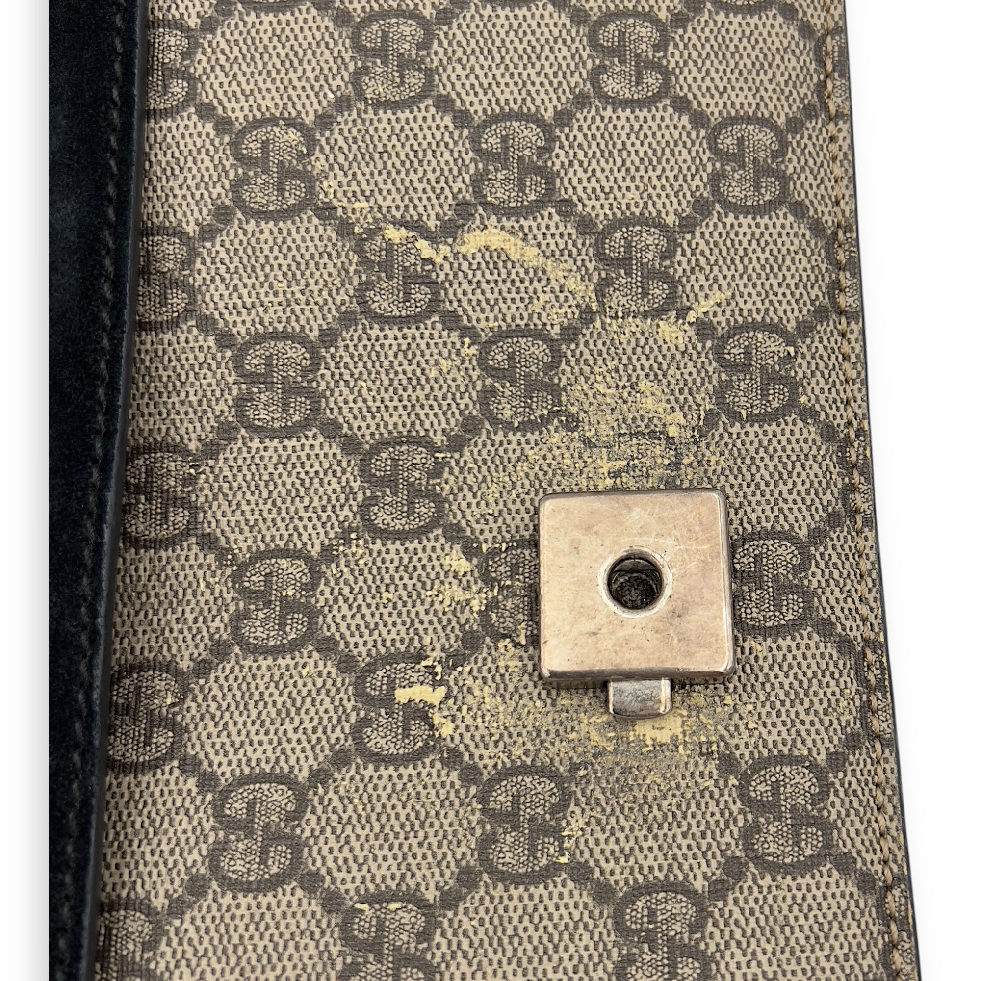 Dionysus Shoulder Bag Beige in Suede Leather, Silver hardware