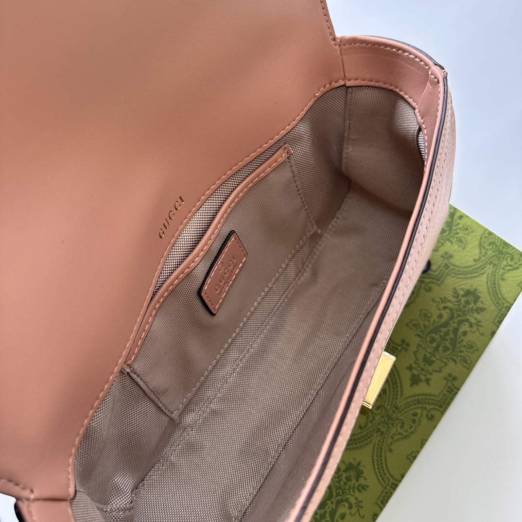 Gucci Horsebit 1955 Small Pink Shoulder Bag