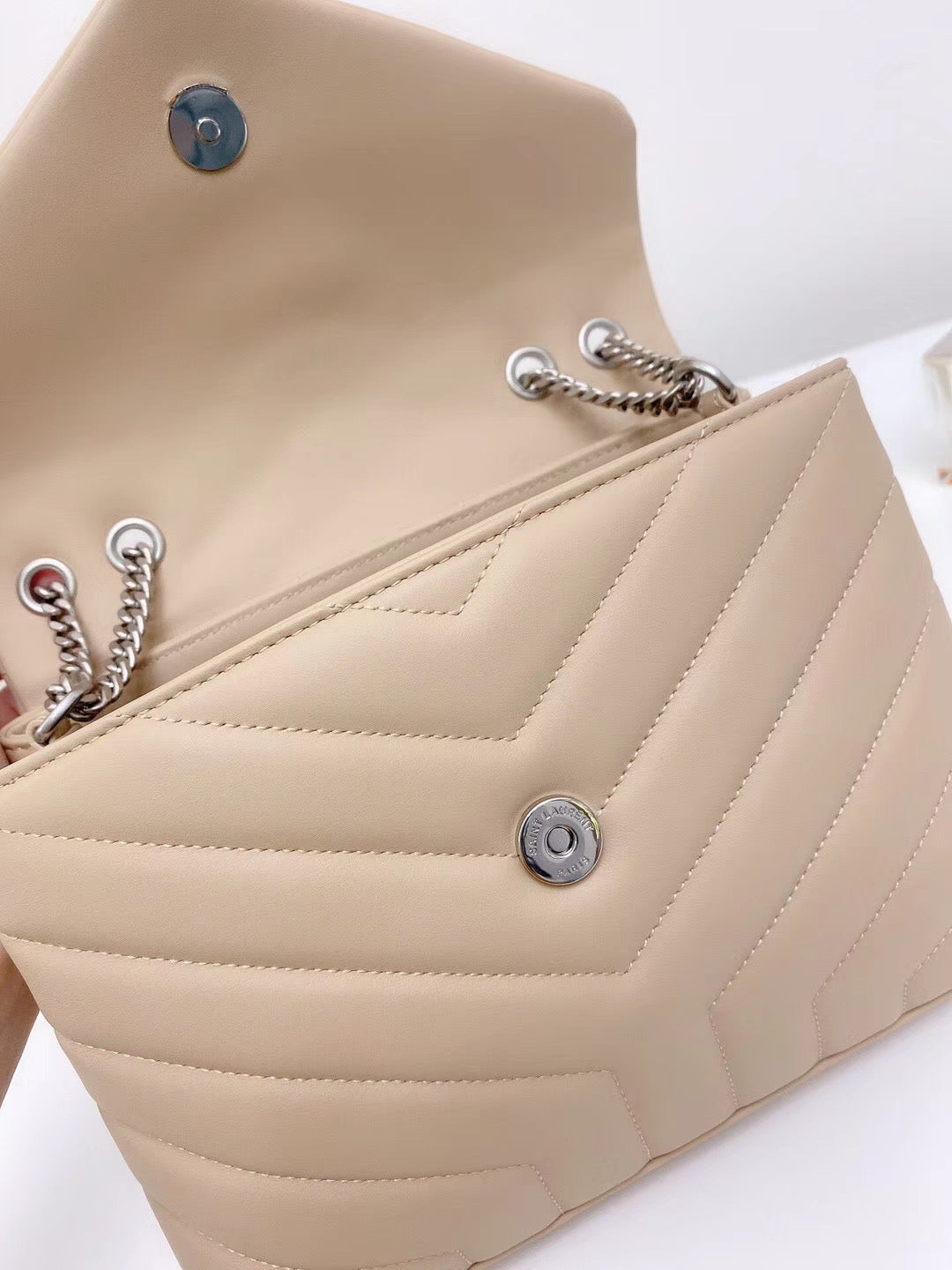 YSL Loulou Small In Quilted Y Leather Bag