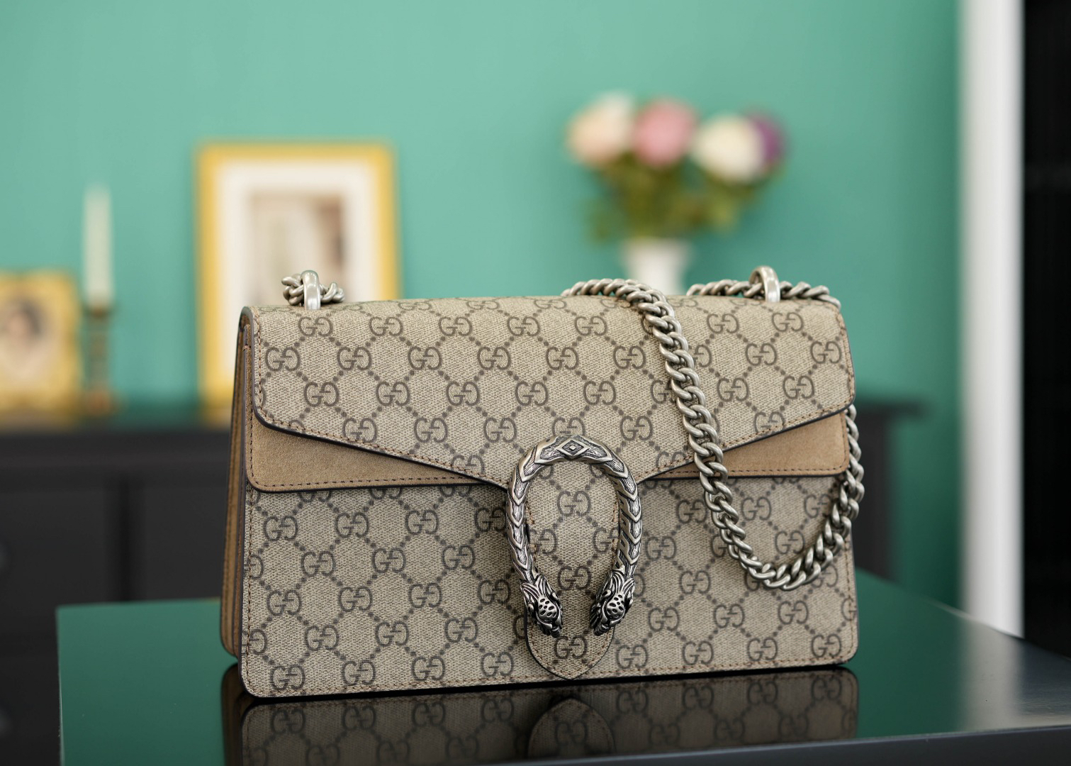 [TOP]Gucci DIONYSUS GG Shoulder Bag With Beige - Bag