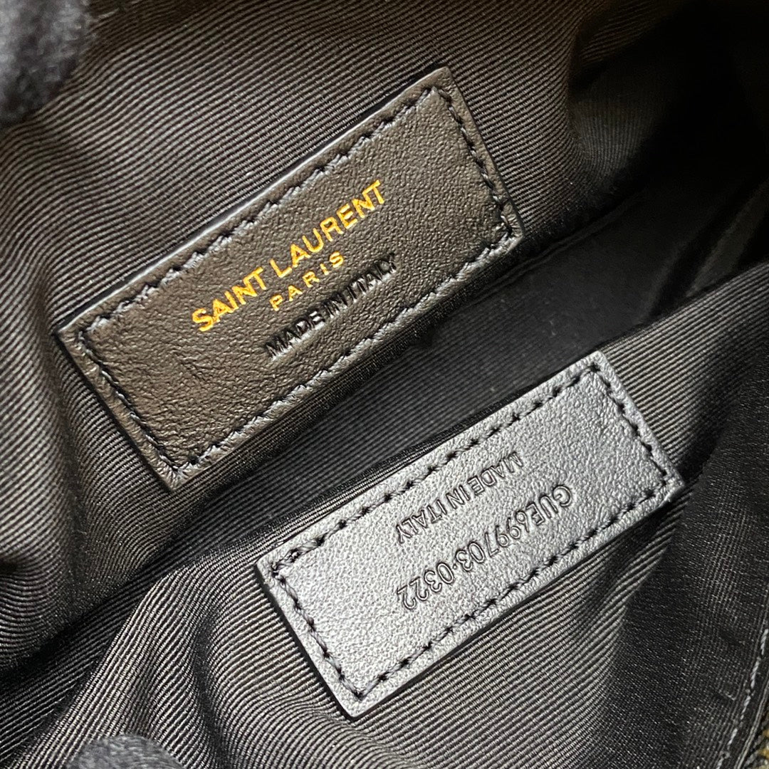 YSL SADE SMALL TUBE BAG IN QUILTED LAMBSKIN