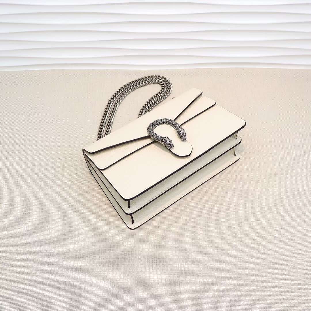 Gucci DIONYSUS White Leather Shoulder Bag
