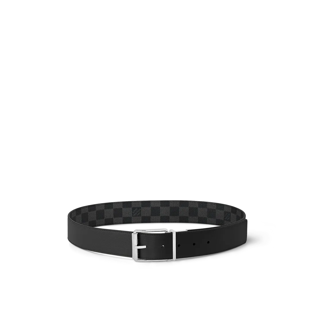 Damier Print 40MM Reversible