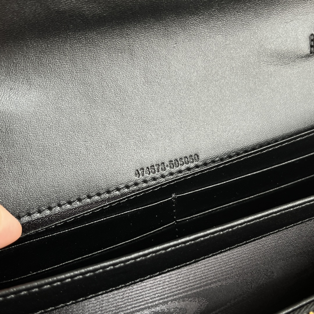 Gucci Marmont Chain Wallet - BlackWallet