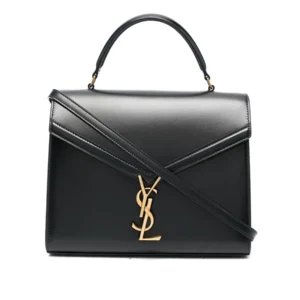 Cassandra Medium Top Handle Bag in Shiny Leather