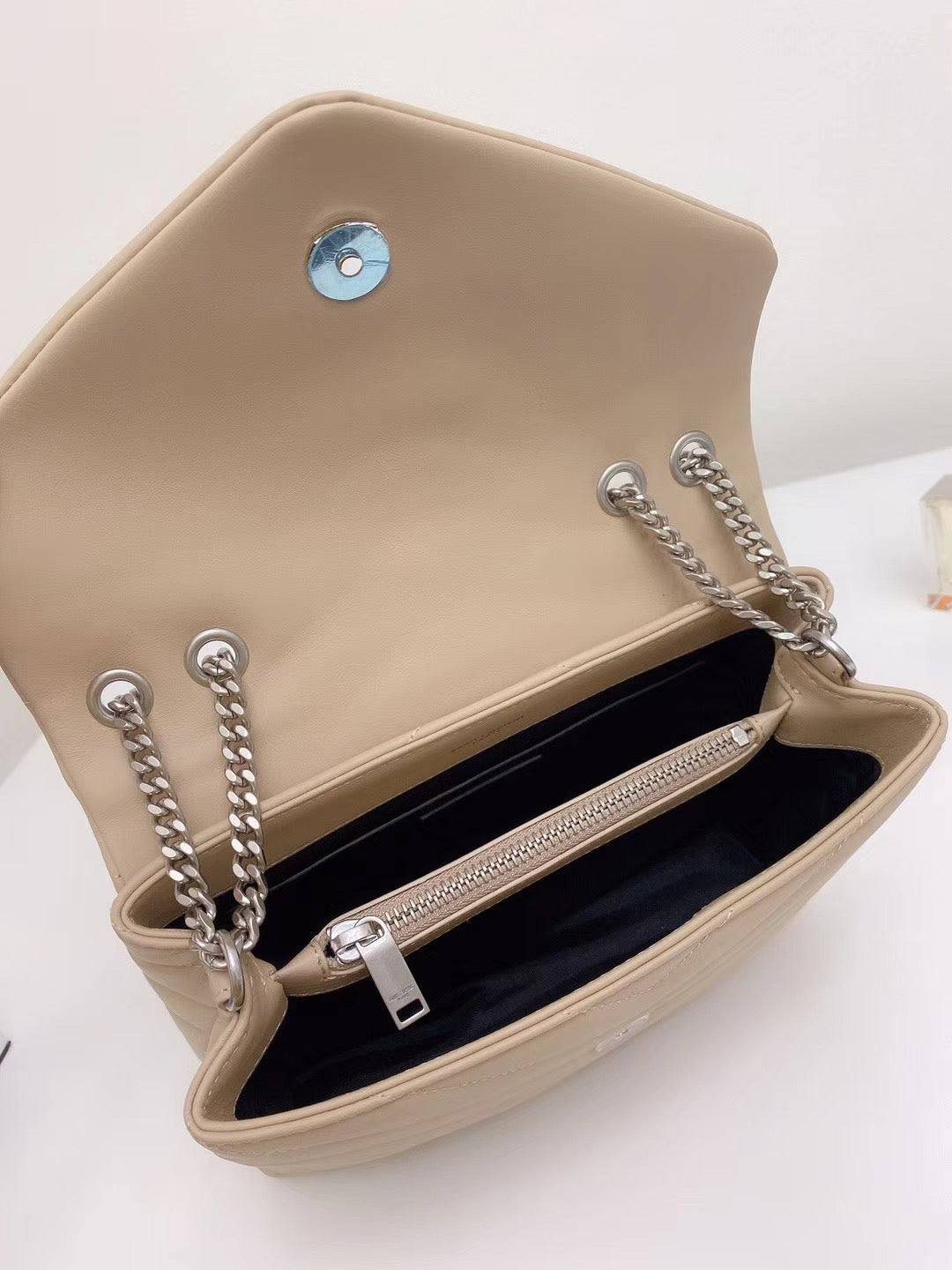 YSL Loulou Small In Quilted Y Leather Bag