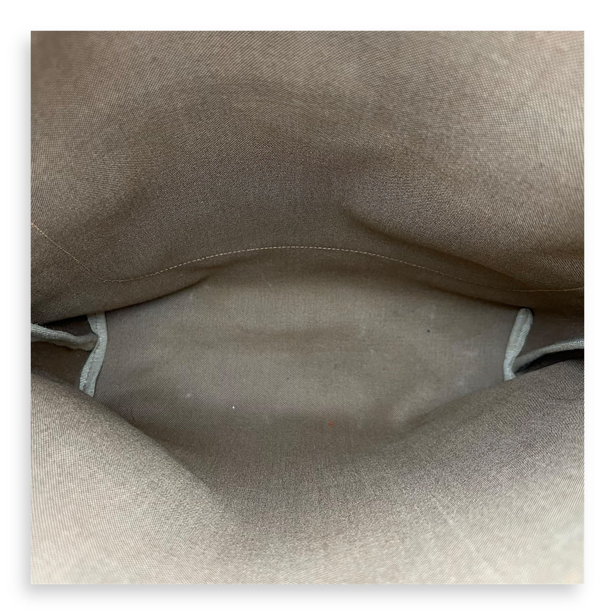 Vintage Tote Bag Beige in Coated Canvas, Gold hardware