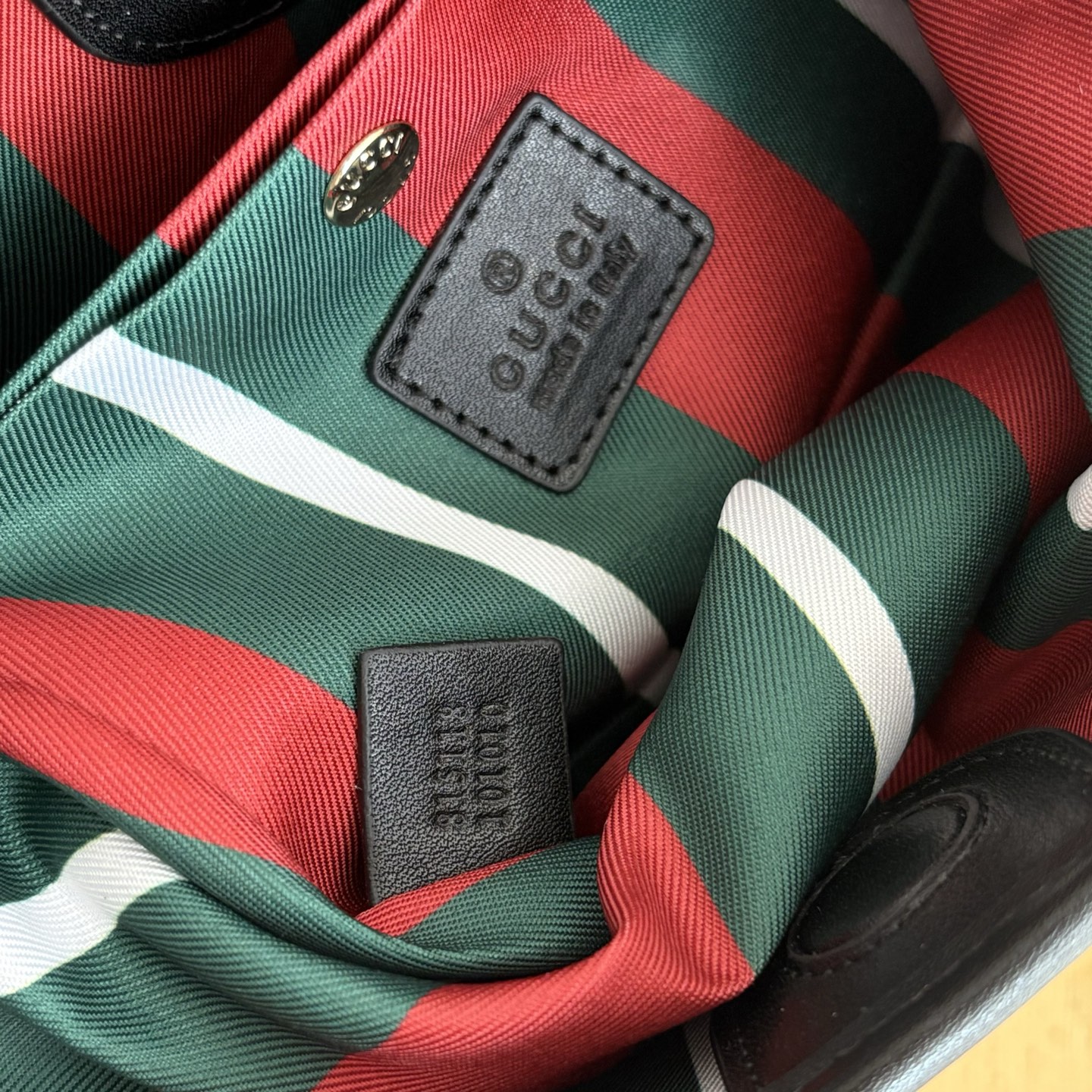 Gucci GG Emblem Bucket Bag - Black