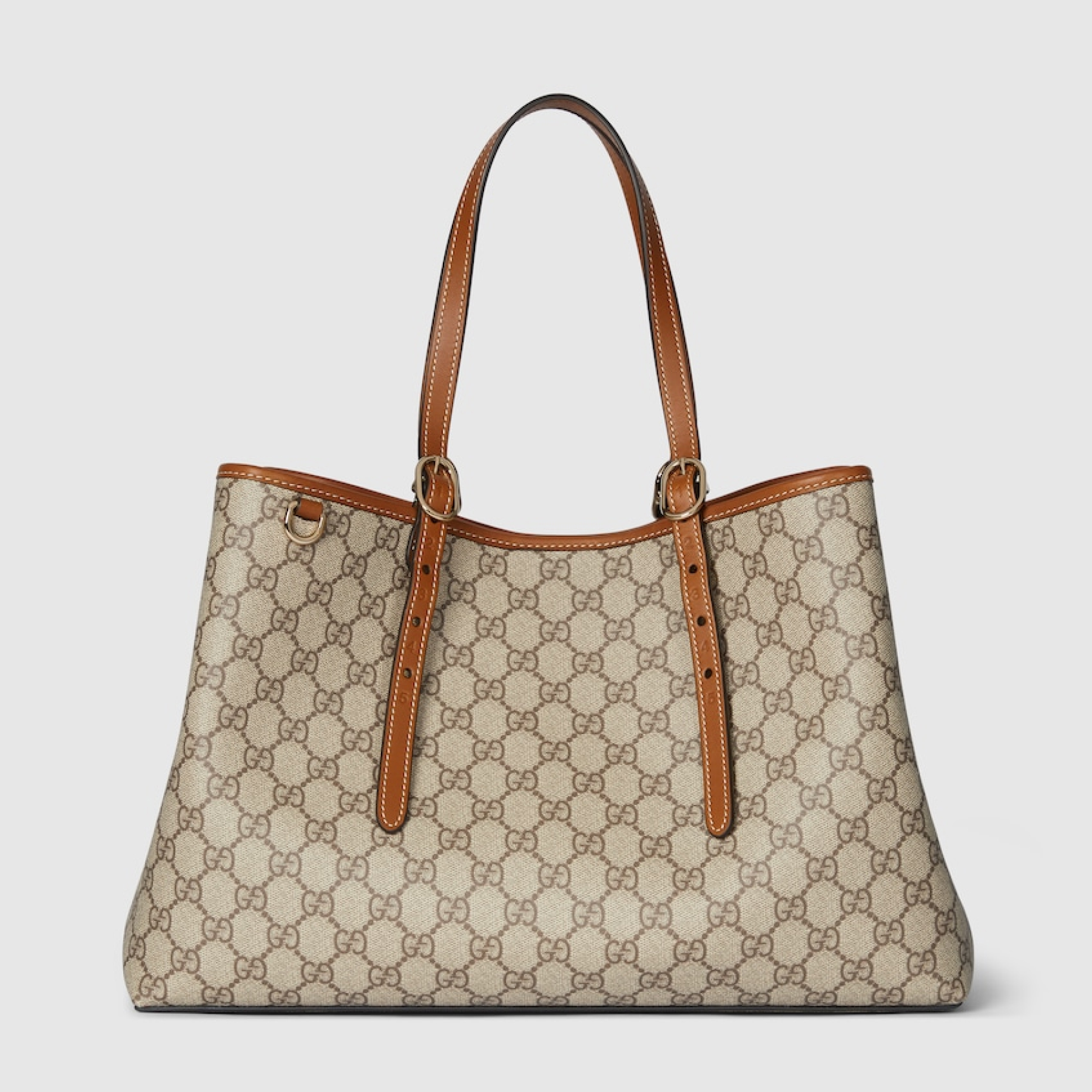 [TOP] Gucci GG Emblem Large brown tote bag