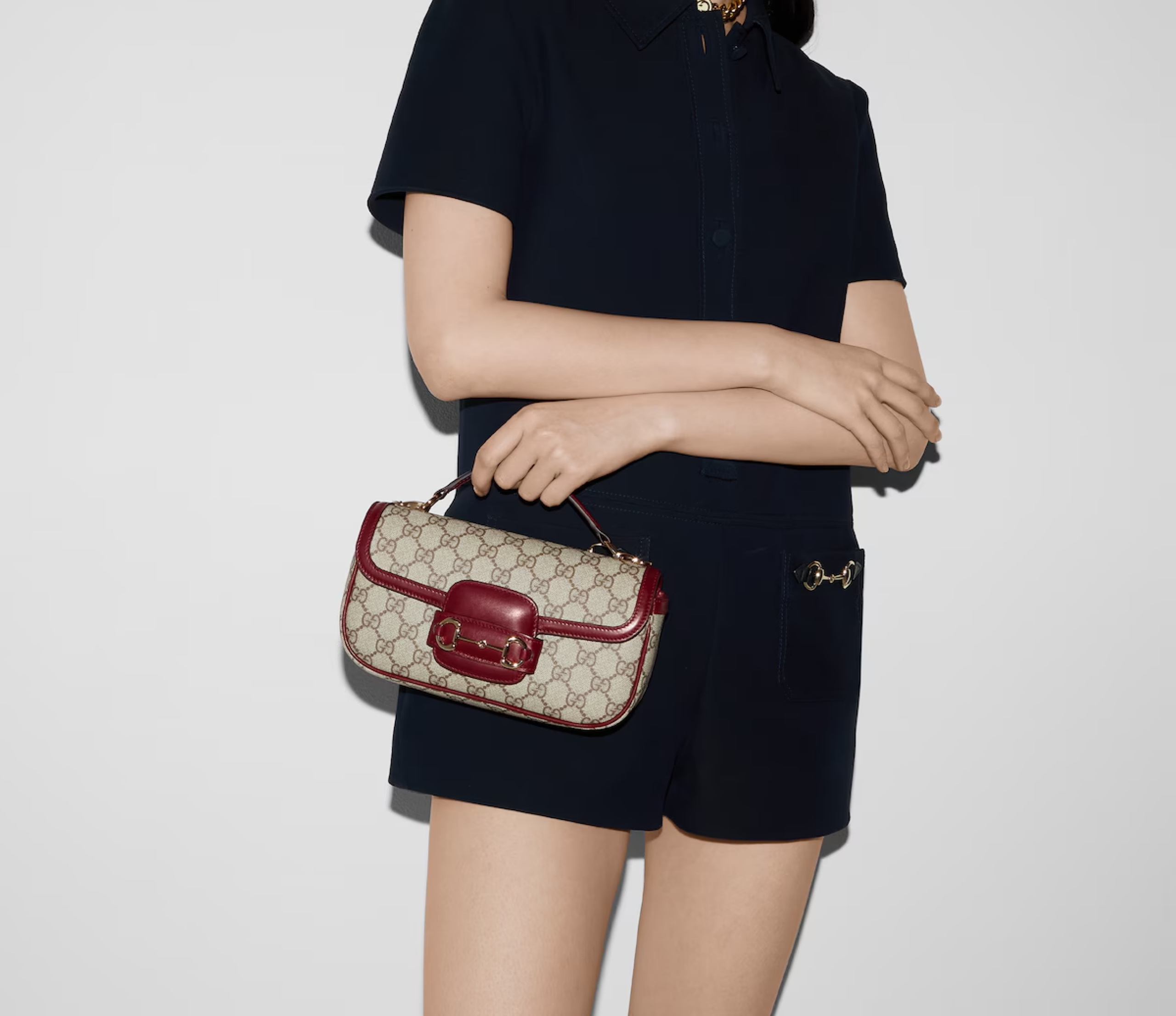 Gucci Horsebit 1955 Small Red Shoulder Bag